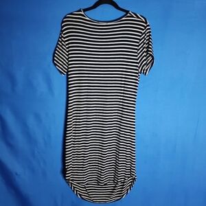 Try! This Striped Ruched T-Shirt Dress XL